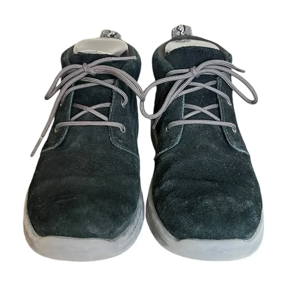 UGG 1098455K Black‎ Suede Ankle Lace Up Boots Boy Girl Unisex Size 5